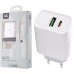 СЗУ-адаптер DC CA-F17 20W (1USB / 1Type-C) + кабель Type-C - Lightning (Белый) D
